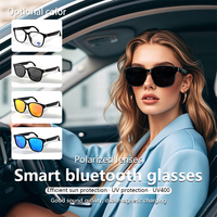 Lunettes intelligentes tout-en-un GS08 avec traduction IA, audio Bluetooth, appels mains libres et déclencheur de caméra à distance. Cadre léger