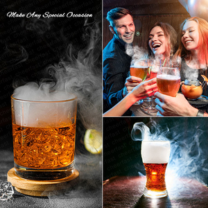 Best-seller Coffret cadeau en bois noir pour fumeurs de cocktails à la mode au vieux <span class=keywords><strong>bourbon</strong></span> et kit torche pour fumeurs de cocktails en pierre de glace au whisky - Product Image 6