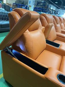 Fauteuils <span class=keywords><strong>de</strong></span> cinéma inclinables en cuir orange <span class=keywords><strong>pour</strong></span> home cinéma, canapés et sièges VIP <span class=keywords><strong>pour</strong></span> salle <span class=keywords><strong>de</strong></span> cinéma - Product Image 3