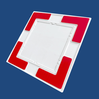 Panneau d'accès carré moderne en plastique ABS, ignifuge, auto-adhésif, sans perçage, durable, installation facile, taille personnalisée pour entrepôt
