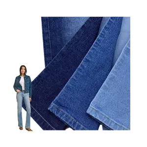 OEM ODM Ronghong Custom Denim Fabric High Quality 7.6OZ 99% Cotton 1% Spandex Stretch Denim Fabric For Jackets
