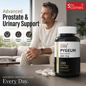 Suplemento de Marca Privada Shecome, Cápsulas de Pygeum de 200 mg, Suplemento Dietético para la Salud de la Próstata para Hombres, Suplemento de Pygeum - Product Image 4