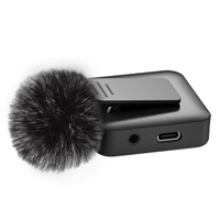 Microphone-Cravate Stéréo Professionnel 3-en-1 Sans Fil, Mini à Condensateur, Portable pour Enregistrement Vidéo, Compatible iPhone et Android