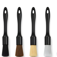 Kit de 11 brosses de nettoyage intérieur de voiture, ensemble d'outils de detailing pour tableau de bord, aérateurs, sièges et raclette pour SUV et camion