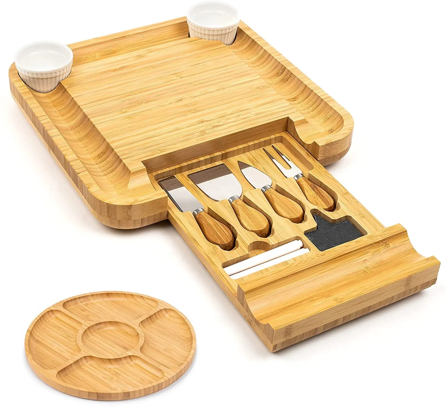 Couteau A Fromage Cuchillos Para Queso Stainless Steel Wood Handle Wholesale Good Cheese Knife Bamboo Cheese Board and Knife Set