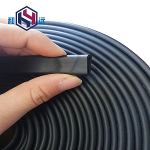 Tubo de inflado traqueal de manguera de goma industrial tipo Llave De eje deslizante de airbag plano negro con servicio de corte - Product Image 4