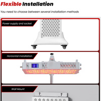 IDEATHERAPY NOUVEAU RL120MAX-7CH 7 Ondes Écran Tactile APP Haute Irradianse Panneau de Thérapie par Lumière Rouge et Infrarouge pour le Corps Entier