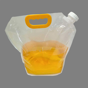 Bolsa de plástico transparente de 5 litros con boquilla, resellable, portátil, tipo bolso, para bebidas, jugos, café, ensaladas. - Product Image 1