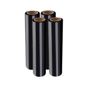 Película de Embalaje Elástica de Plástico Negro Personalizada, Rollo de Película de Plástico LLDPE para Embalaje de Fábrica - Product Image 1