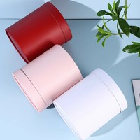 Offre Spéciale personnalisé classique multicolore fleurs rondes cadeau de mariage rond papier Tube cylindre boîte d'emballage en carton