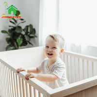 Best-seller Berceau de bébé convertible rétro Design en bois naturel de haute qualité Style lavé naturel Berceaux pour enfants