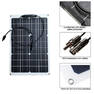 Panneaux solaires monocristallins flexibles 180W 200W à prix de gros, adaptés à la maison, aux voyages, aux camping-cars, aux tentes 182-180-M Solar - Product Image 3