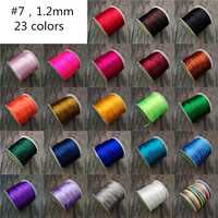 Cordón Trenzado de Nudo Chino, Cordón de Seda Coreana, Hilo de Cola de Ratón, Cordón para Collares y Pulseras, Suministro para Joyería