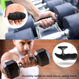 Grosir grip olahraga ergonomis Gym olahraga silikon grip untuk perlindungan telapak tangan grip Angkat Berat - Product Image 4