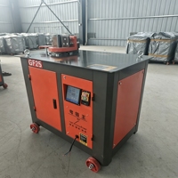Cintreuse de barres d'acier CNC GF25 mobile sur roues, équipement de cintrage de barres d'armature numérique automatique portable