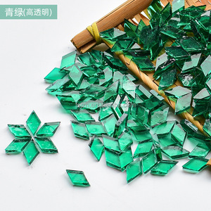 Tự làm Bộ dụng cụ khảm Thổ Nhĩ Kỳ đèn thủy tinh Gạch <span class=keywords><strong>Mosaic</strong></span> cho hàng thủ công kim cương hình dạng đại dương màu xanh kính màu miếng cho khảm dự án - Product Image 6