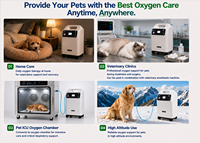 Concentrateur d'oxygène médical électrique DYNMED 5L pour animaux de compagnie, pour chambres hyperbares et cages de soins intensifs, générateur d'oxygène