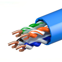 Cable CAT6/CAT7 blindado con conductor de cobre personalizado por fabricante OEM, 8 núcleos, 100 metros por rollo para Ethernet/redes