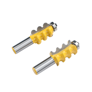 Juego de brocas para molduras de muebles de triple perfil festoneado, 2 brocas, vástago de 1/2 pulgada - Product Image 4