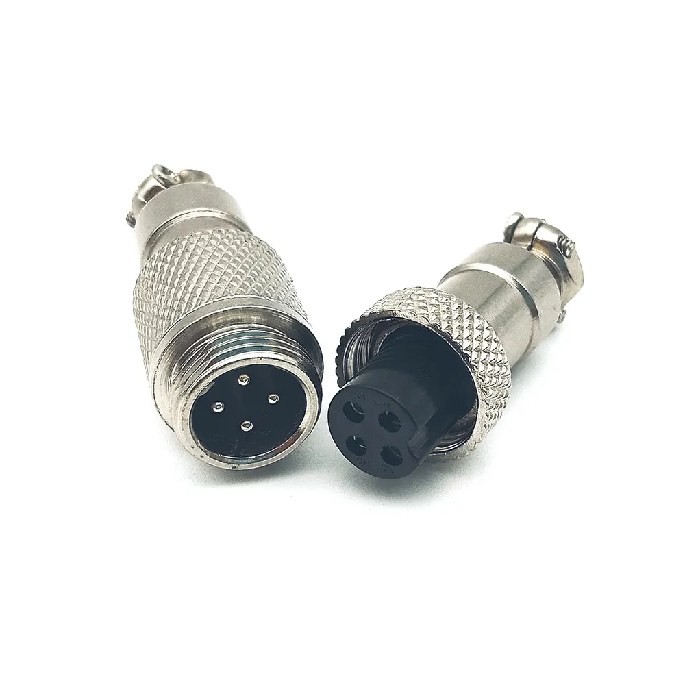 GX12 2-7 Pin Male Female Docking Cable Connector Butt-Joint Type GX12 Aviation Cable Plug