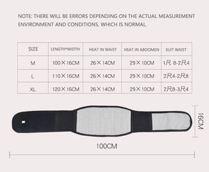 Sabuk penyangga pinggang magnetik, dengan pinggang dan bantalan pemanas perut untuk pemulihan cedera sendi radang sendi - Product Image 6
