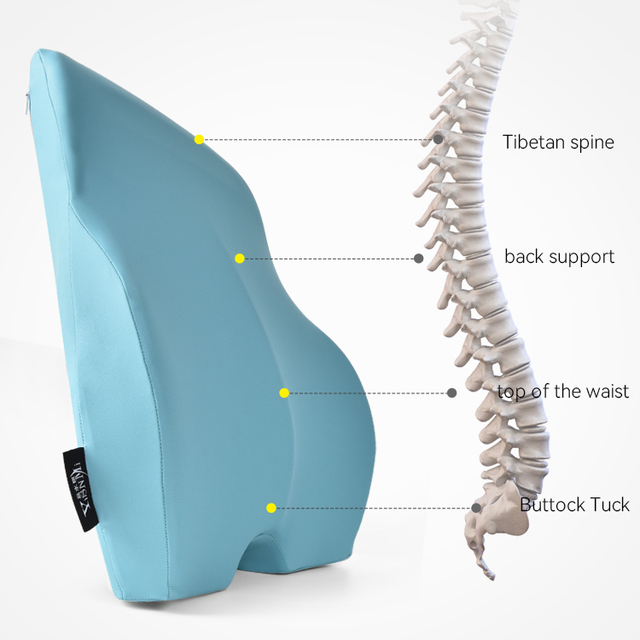 Ergonomic Lumbar Cushion Support Memory Foam Lumbar Car Office Chair Cushion Back Seat Cushion