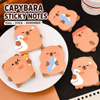Notas Adhesivas Capibara para Estudiantes, Lindas Pegatinas N-Time, 60 Hojas