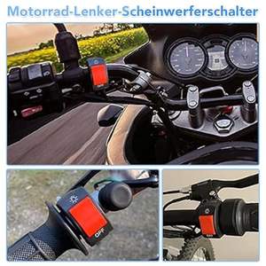 Interrupteur universel pour guidon de <span class=keywords><strong>moto</strong></span> 22 mm 7/8 pouces 12 V - Bouton marche/arrêt pour phare de <span class=keywords><strong>moto</strong></span> (rouge) - Product Image 4