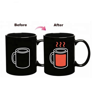 La magia de calor revelar cambiando de Color negro de café de cerámica de la <span class=keywords><strong>foto</strong></span> de la <span class=keywords><strong>taza</strong></span> - Product Image 2