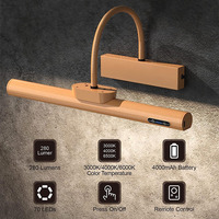 Lampe LED sans fil à télécommande, intensité réglable, rotative, pour cadre photo, œuvre d'art, portrait, éclairage de peinture