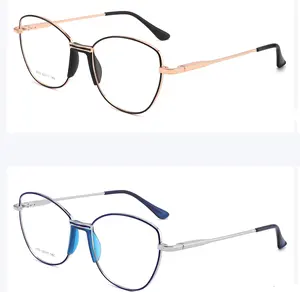 Designer spectical painting frames optical frames glasses metal eyeglasses frame gold for women