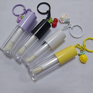 Tube de gloss à lèvres en plastique rose de 6 ml avec logo personnalisé, porte-clés, conteneur vide pour gloss à lèvres, emballage de gloss à lèvres à étiquette privée - Product Image 6