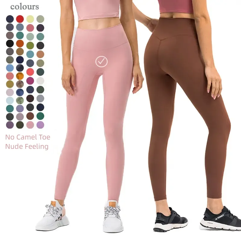 2023 No Camel Toe line high waist girls leggings Classic leggings Buttery Soft Yoga Pants Women Fitness Leggings