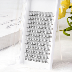 Extensions de cils naturels, nouveaux bouquets de cils individuels avec pointes et bases, vente en gros, logo personnalisé, kit de cils en bouquets DIY - Product Image 3