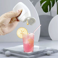 Contenant en plastique de 40 ml HEPE, petite bouteille blanche unique en HDPE à presser pour sauce tomate/ketchup/mayonnaise/miel/améliorant d'eau