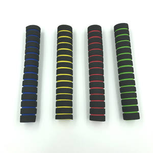 Poignées de guidon de vélo en éponge de bambou, diamètre intérieur de 22.2mm, rouge, bleu, jaune, vert, 215x20mm, pour vélos de route - Product Image 1