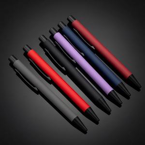 Nuevos Bolígrafos Metálicos con Logotipo Personalizado, Recubiertos de Goma, Tacto Suave, Bolígrafo Promocional para Suministros de Oficina - Product Image 1