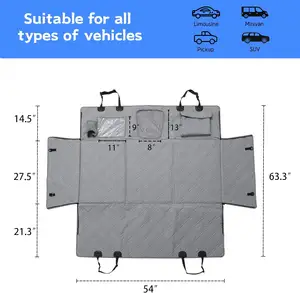 아마존 핫 세일 저렴한 가격 애완 동물 카시트 커버 개 뒷좌석 커버 방수 애완 동물 여행 개 시트 커버 강한 단단한 바닥