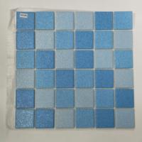 Mosaïque de carreaux en céramique bleue de style japonais, luxe, jet d'encre, moderne, villa, maison, crédence, carrelage mural carré, piscine