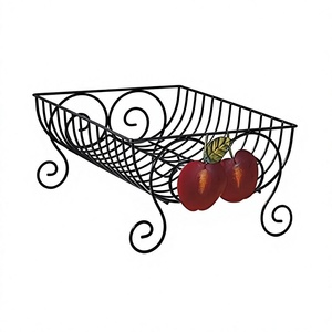 Metal Iron Wire Kitchen Organizer Utensil Holder <b>Dish</b> Drainer Rack Single Tier Decorative <b>Dish</b> Rack - Product Image 1