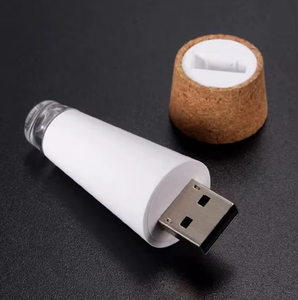 Glass Bottle Lamps Cork Night Light LED Lamps USB Bottle Stopper Night Lights Cork Stoppers Decorative Bottle Lamps <strong>Decoratio</strong> - Product Image 2
