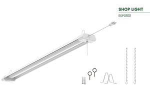 5500lm 4000K Linkable LED <b>Light</b> PIR Motion Sensor <b>Pull</b> String Switch CRI80 Easy Installation - Product Image 2