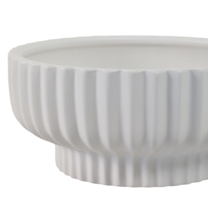 Ciotola con piedistallo scanalato per decorazione tavolino da caffè, complemento d'arredo moderno per la casa, centrotavola per bancone cucina - Product Image 5