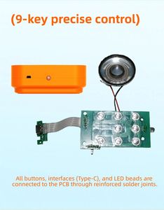 130DB Alarma inalámbrica personal Llavero LED Luz deslumbrante Mordaza de autodefensa y broma práctica - Product Image 5