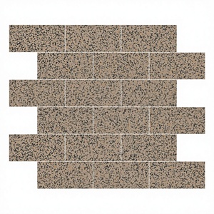 Nouvelle conception moderne, mosaïque en verre cristal gris à texture ondulée européenne, crédence murale intérieure, carrelage bleu marine avec design graphique - Product Image 3