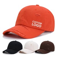 Casquette de baseball vintage en coton délavé et vieilli à 6 panneaux, avec visière incurvée et fermeture snapback réglable, pour hommes et femmes, idéale pour les activités sportives en extérieur.