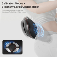 Masseur électronique personnalisé pour le cou, rechargeable par USB, avec technologie de vibration EMS et Shiatsu, efficace pour soulager la pression lombaire, avec fonction de minuterie