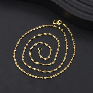 Collar de Cadena Chapado en Oro de 24K al por Mayor de Fábrica JXX, Estilo Hip Hop Moderno para Hombres y Mujeres - Product Image 5