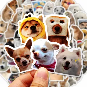 10/50/100 Uds. Pegatinas divertidas de perros, calcomanías bonitas de dibujos animados, juguete, papelería, guitarra, teléfono, bicicleta, portátil, equipaje, coche, grafiti, pegatinas para niños - Product Image 1