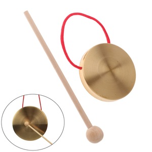 Jouet musical gong à main pour enfants, mini gongs en <span class=keywords><strong>cuivre</strong></span> de 4 pouces, <span class=keywords><strong>instrument</strong></span> de <span class=keywords><strong>percussion</strong></span> Orff - Product Image 3